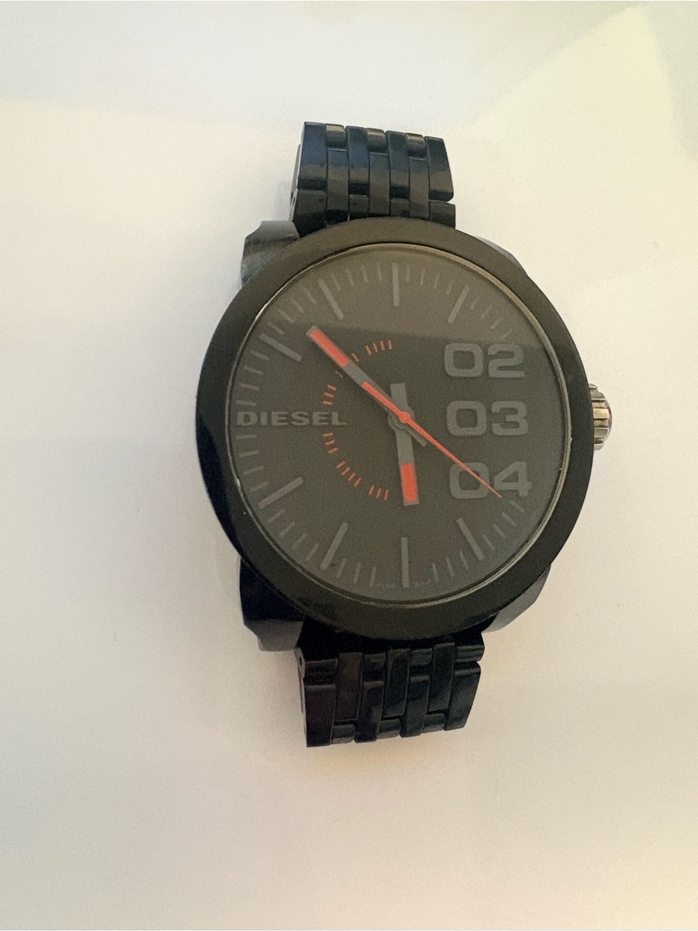 Diesel Black Watch with Red Accents